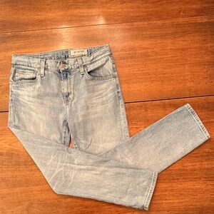 AG ex-boyfriend slouchy slim Light Blue Denim Jeans